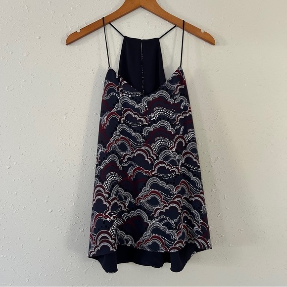 🦋 Express Barcelona Cami Reversible Navy Blue Party Going Out Blouse Medium - Picture 1 of 4